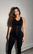 Load image into Gallery viewer, Black Waist Trainer 2-In-1 Leggings With Zipping Hourglass Figure