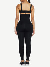 Load image into Gallery viewer, [Pre-Order] Wholesale Black Waist Trainer 2-In-1 Leggings With Zipping Hourglass Figure
