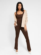 Load image into Gallery viewer, Wholesale Seamless Square Neck U-Back Flared Jumpsuit