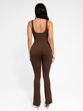 Load image into Gallery viewer, Wholesale Seamless Square Neck U-Back Flared Jumpsuit