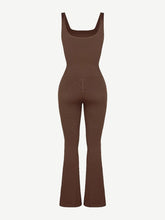 Load image into Gallery viewer, Wholesale Seamless Square Neck U-Back Flared Jumpsuit